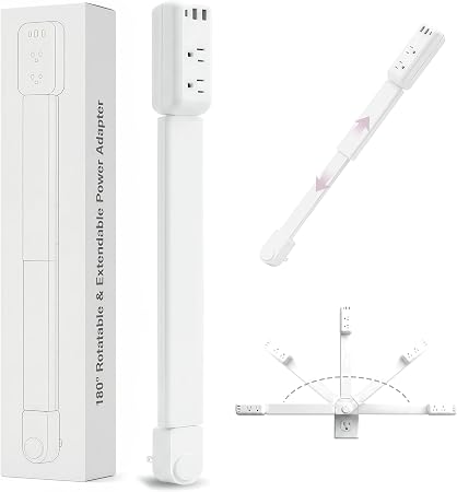 Tenhonce Wall Socket Extender with USB Ports for Difficult Spaces