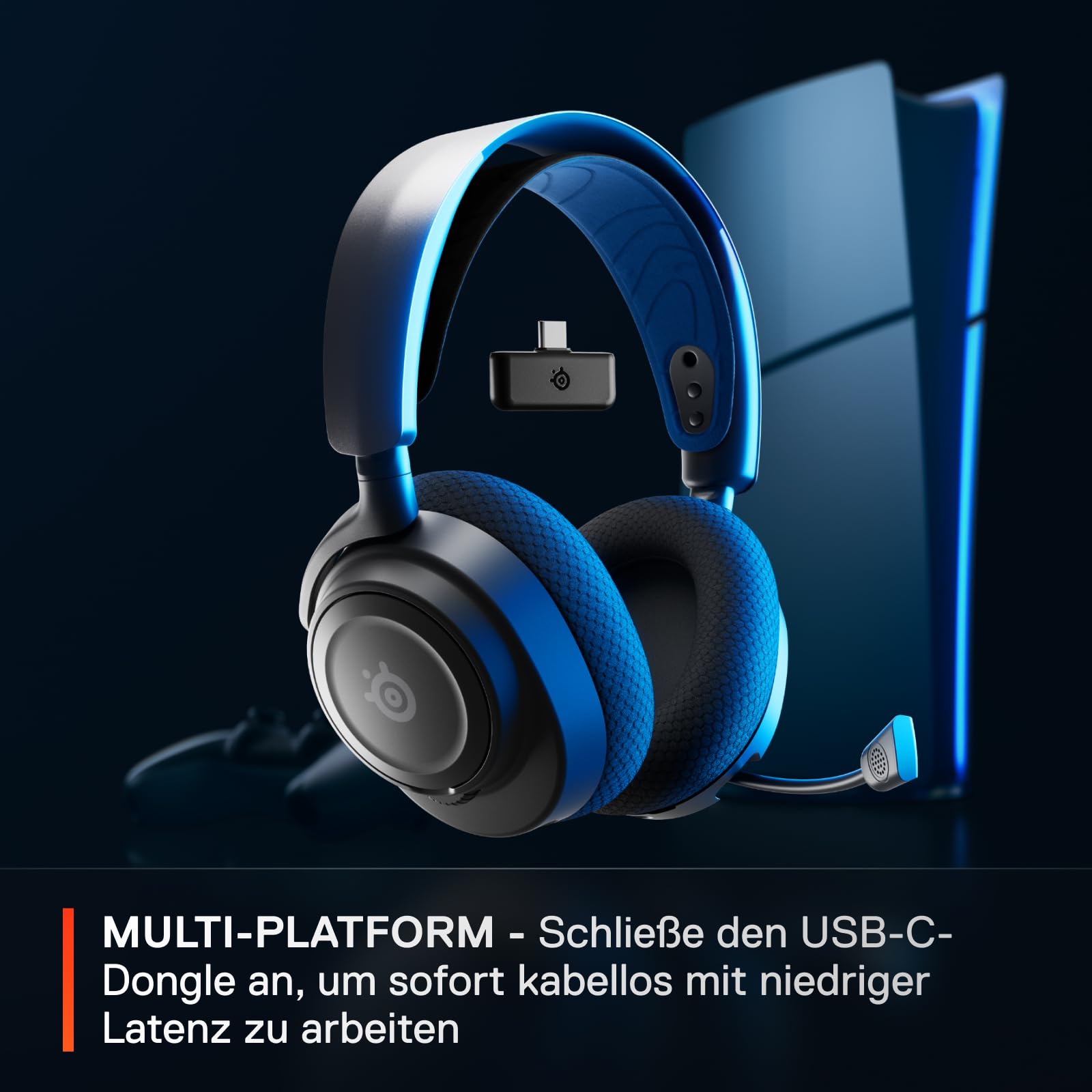 SteelSeries Arctis Nova 7P Wireless- PS5 Gaming Headset Bundle - Destiny 2 The Final Shape Edition - In-Game-Gegenstände – 2,4GHz + Bluetooth – 38Hr USB-C-Batterie – PlayStation, PC, Switch