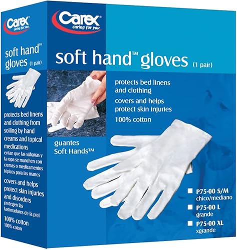 Miniatura 2 de Carex Health Brands - Guantes de algodón para manos blandas, tamaño grande