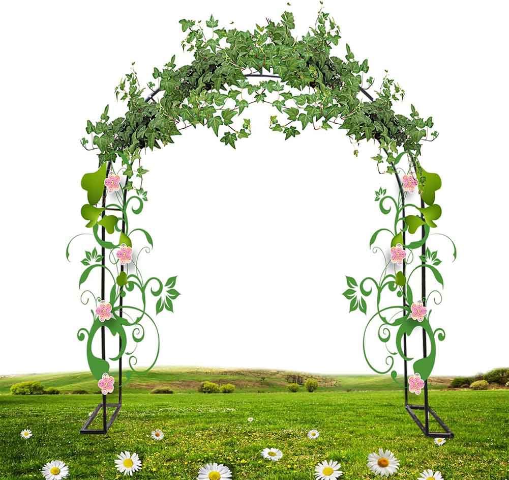 Arche à roses robuste tuteur en acier pour l'écoculture des légumes grimpants