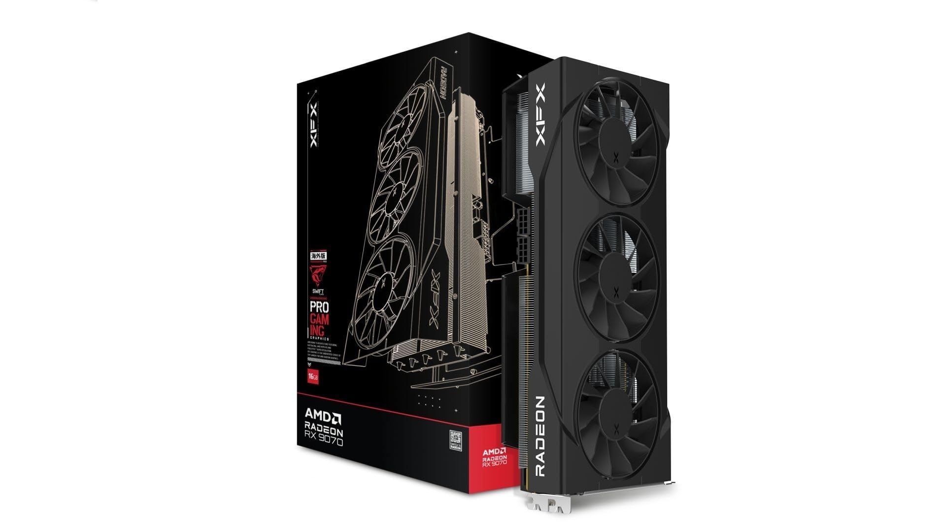 ◆◇【XFX Radeon RX-9070XT】◇◆amazon限定 XFX Mercury AMD Radeon RX 9070XT OC Gaming Edition com RGB 16GB