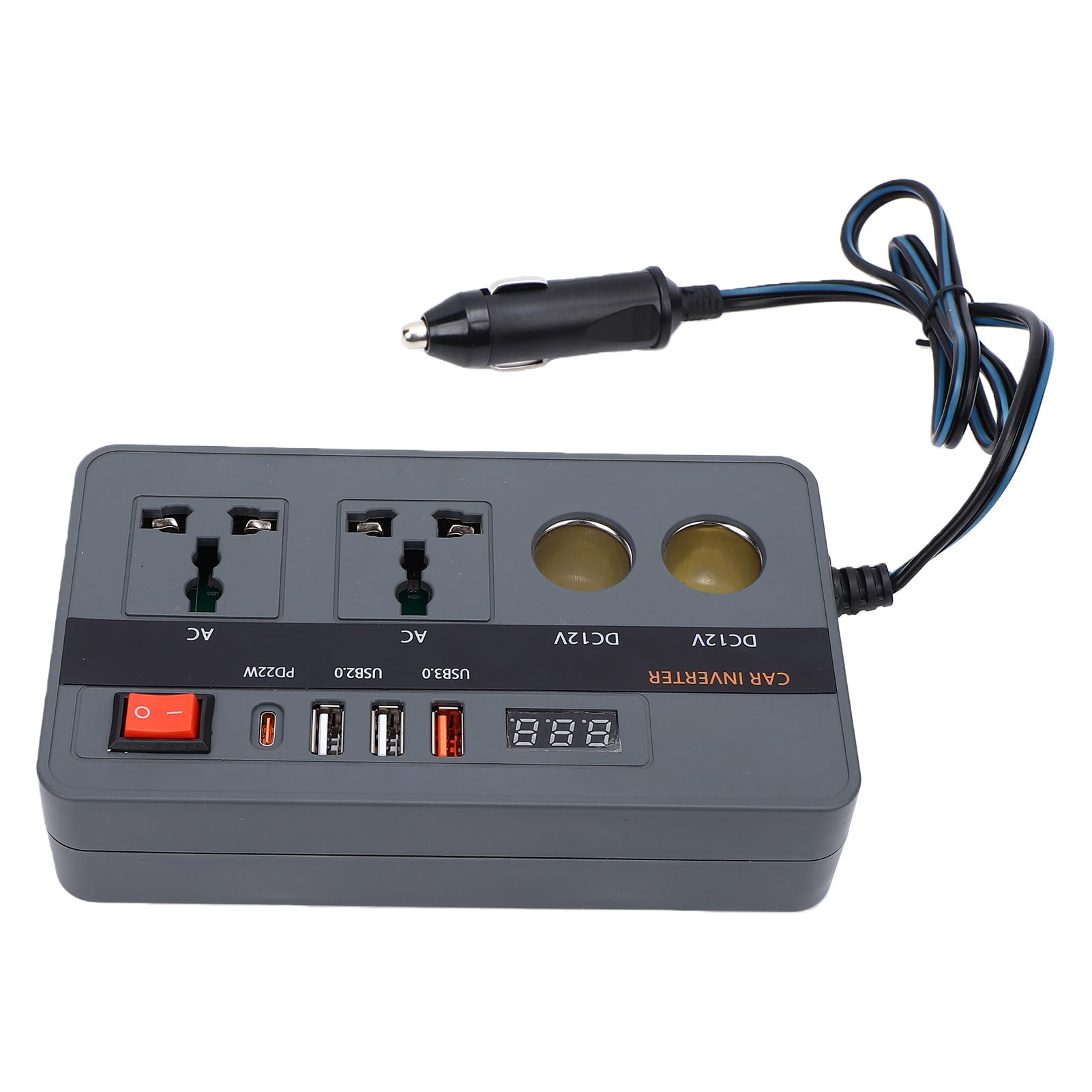 Aramox 300W Invertitore di Corrente per Auto, 12V/24V a AC (BLACK)
