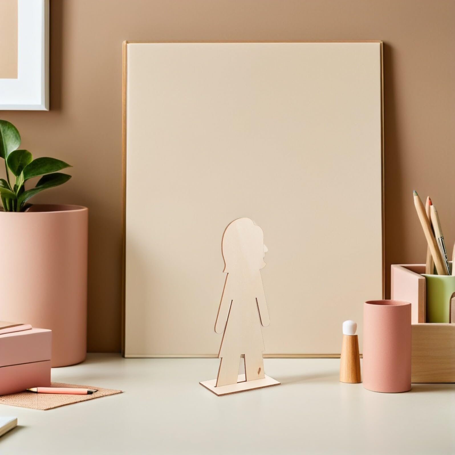 Recortes de Madera Forma de Personas para Manualidades 40piezas