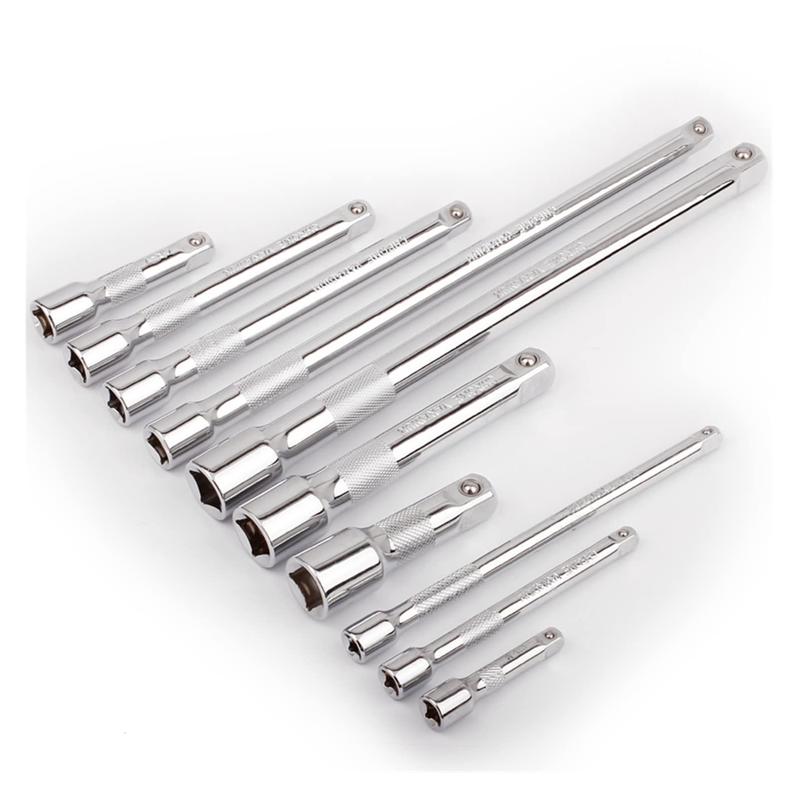 Socket Ratchet Wrench Extension Bar 1/4" 3/8" 1/2" CRV 50/75/100/125/150/250mm Long Bar Ratchet Wrench Set Craftsman Tools