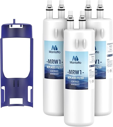 MARRIOTTO Filtro de agua para refrigerador MRW1 compatible con Whirlpool W10295370A, EDR1RXD1, filtro 1, W10295370, P4RFWB, P8RFWB2L, 46-9930,