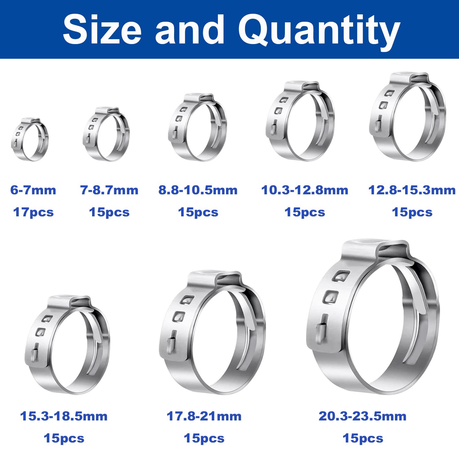 Hose Clamp, 1/2 In., Mfr: 5051022-A