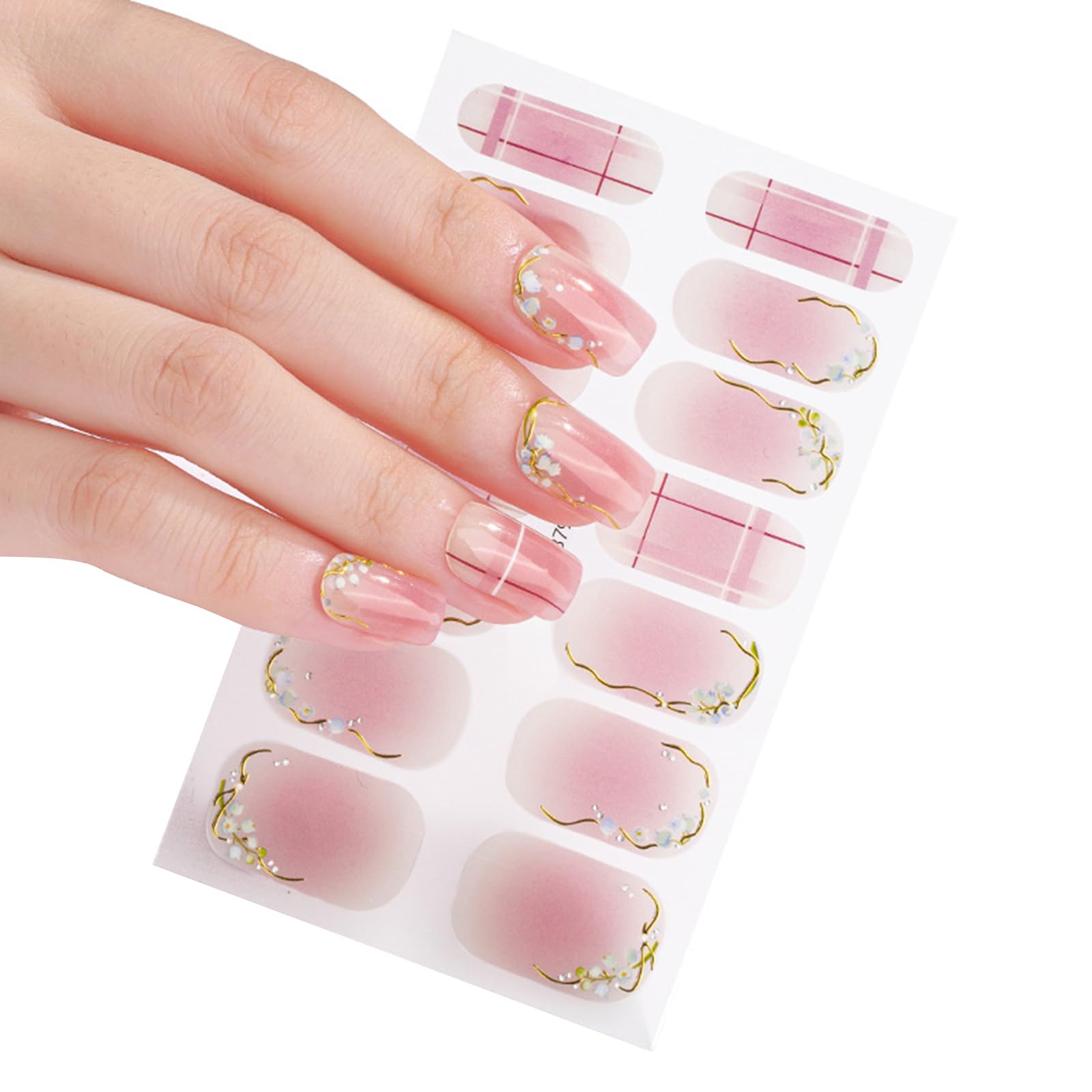 Colour Gradient Full Nail Stickers Fully Wrapped Nail Art Stickers