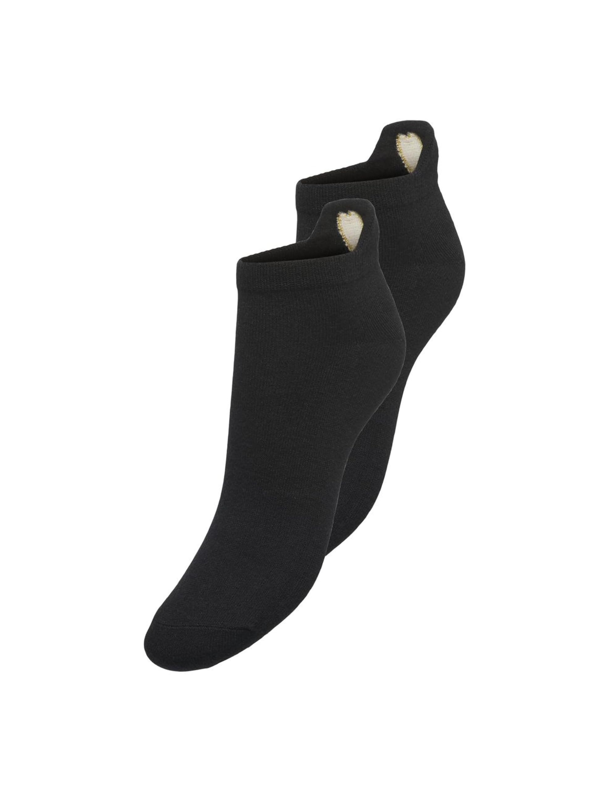 ONLY Damen Onlea Heart Sneak Socks 2-pack Acc Noos Sneakersocken (2er Pack)
