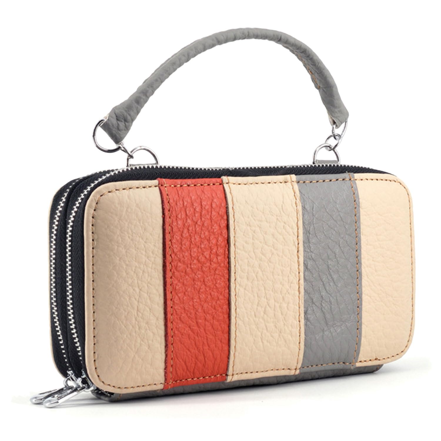 Sac à Épaule en Cuir Véritable d'exception pour un style patchwork élégant - 8