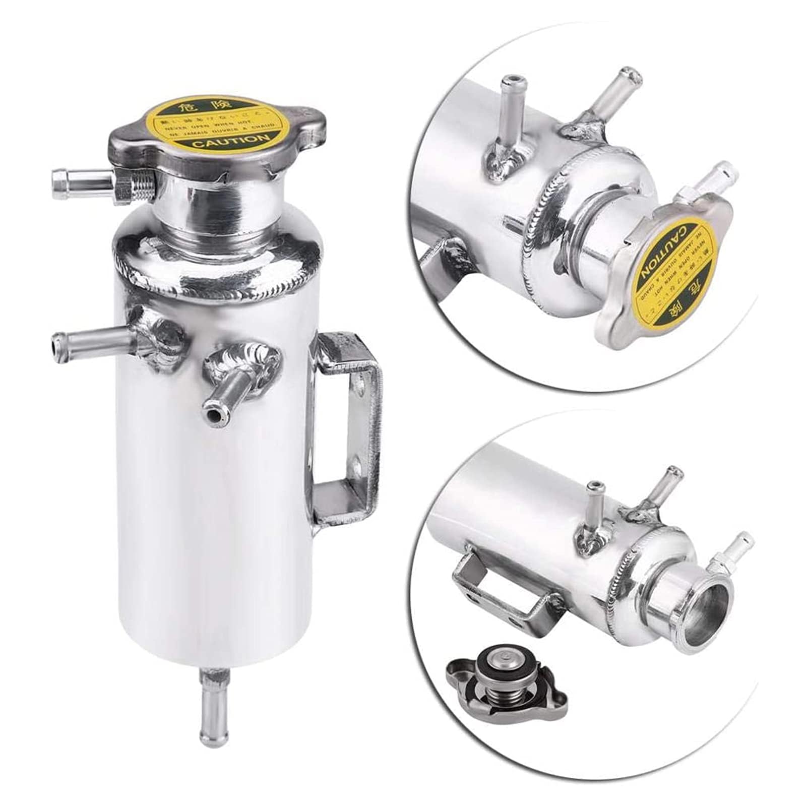 Serbatoio di espansione del liquido di raffreddamento, Serbatoio del liquido di raffreddamento, Liquido del radiatore del collettore del serbatoio di troppo pieno per SUV in alluminio 350 ml