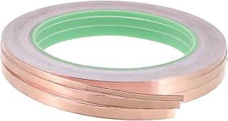 3rolls Copper Foil Conductive Tape for Guitars Easy to Use for Shielding and Electrical Repairs Widths