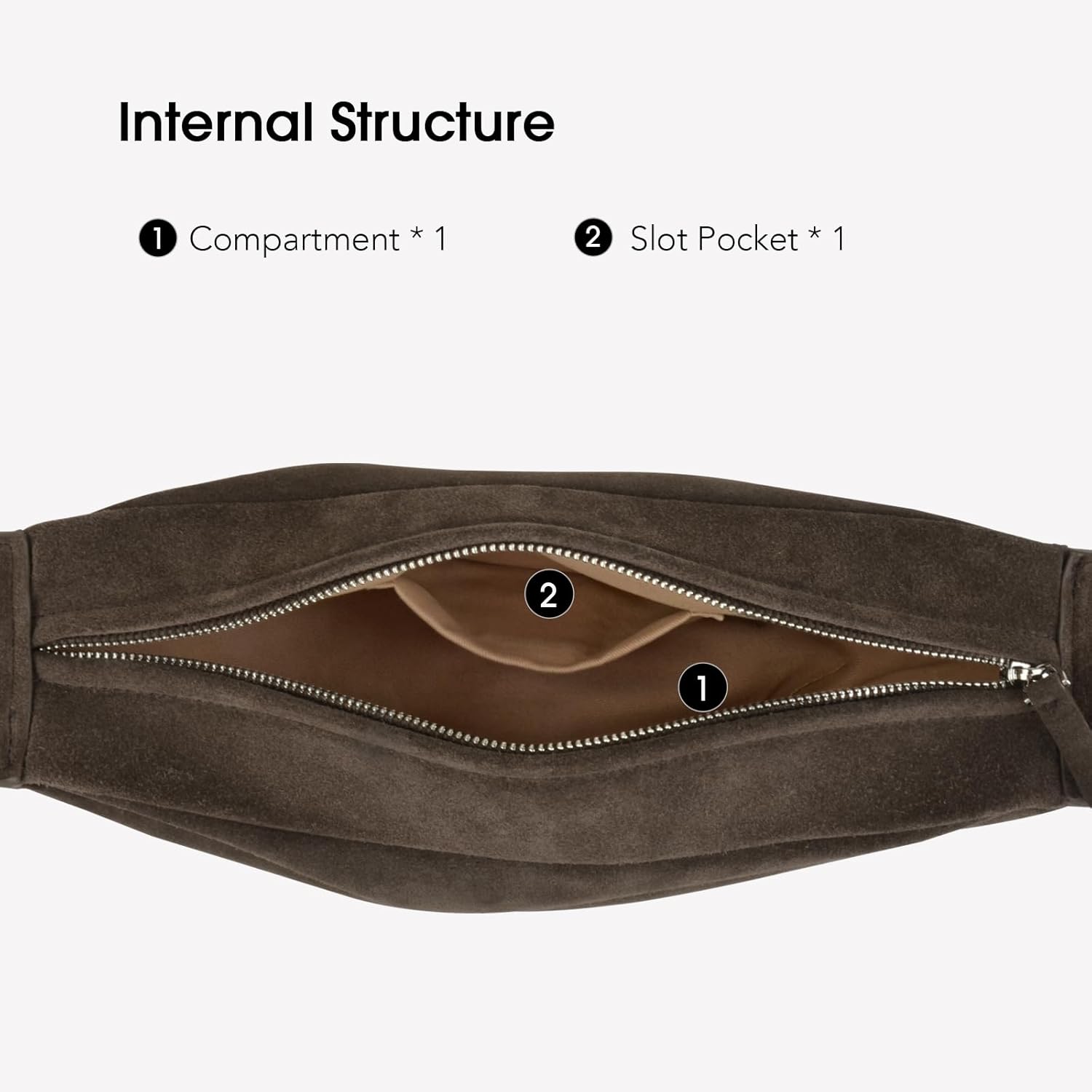 Premium Suede Leather Crossbody Sling Bags, Minimalist Hobo Bag for Women and High Mercerized Chest Bags with Wide Strap - Image 5