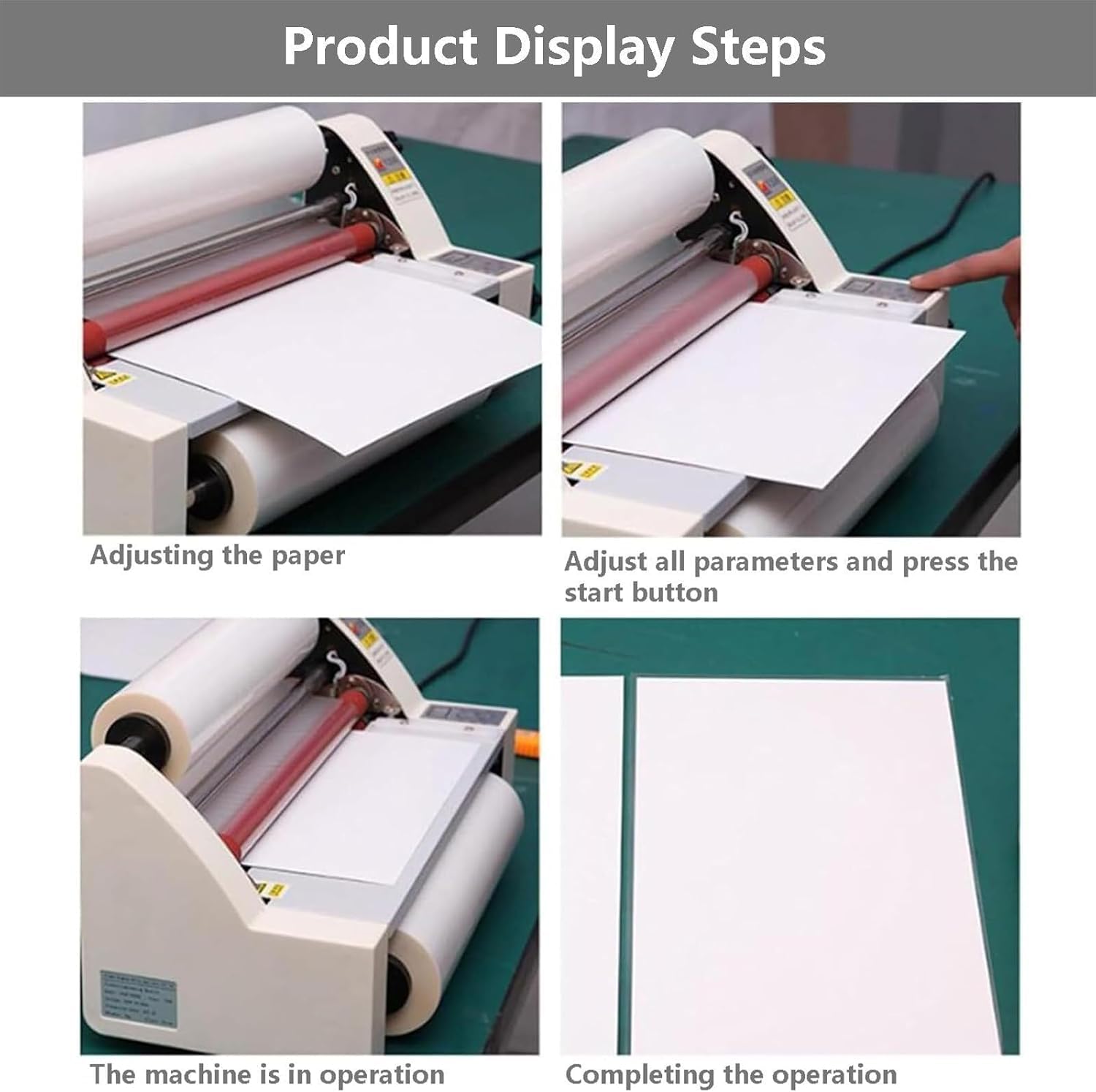 Plastificatrice a Caldo/Freddo, velocità di plastificazione Circa 1,1 m/min, Controllo elettronico della Temperatura, plastificatrice per Carta A2/A3/A4, per Stampa,