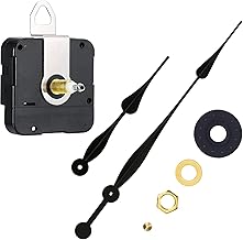 High Torque Quartz Clock Movement Clock Replacement Mechanism with 12 Inch Long Spade Hands for DIY Clock Mechanism kit