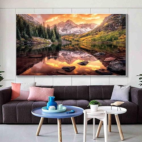 Miniatura 4 de Pintura artística de diamantes 5D kits de pintura de diamantes de paisaje grande para adultos bricolaje de taladro completo arte y manualidades