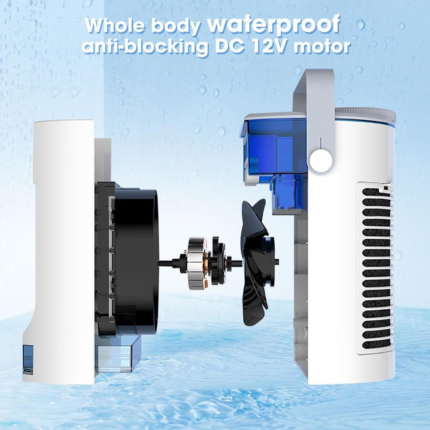 Ortable Fan Air Conditioner, biurkowy wentylator chłodzący, regulacja prędkości wiatru z trzema prędkościami, dwa tryby do wyboru, przenośny uchwyt do domu, biura, namiotu, pojazdu