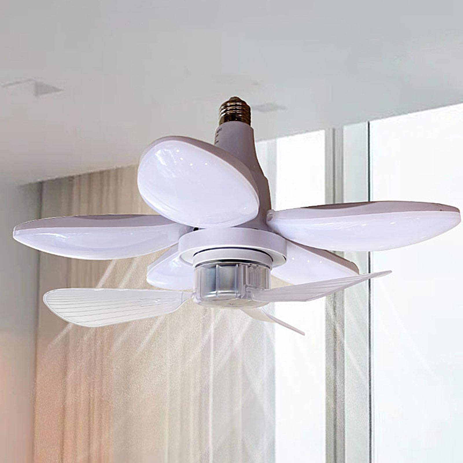 Wentylator sufitowy z oświetleniem Składana lampa zastępcza 2 w 1