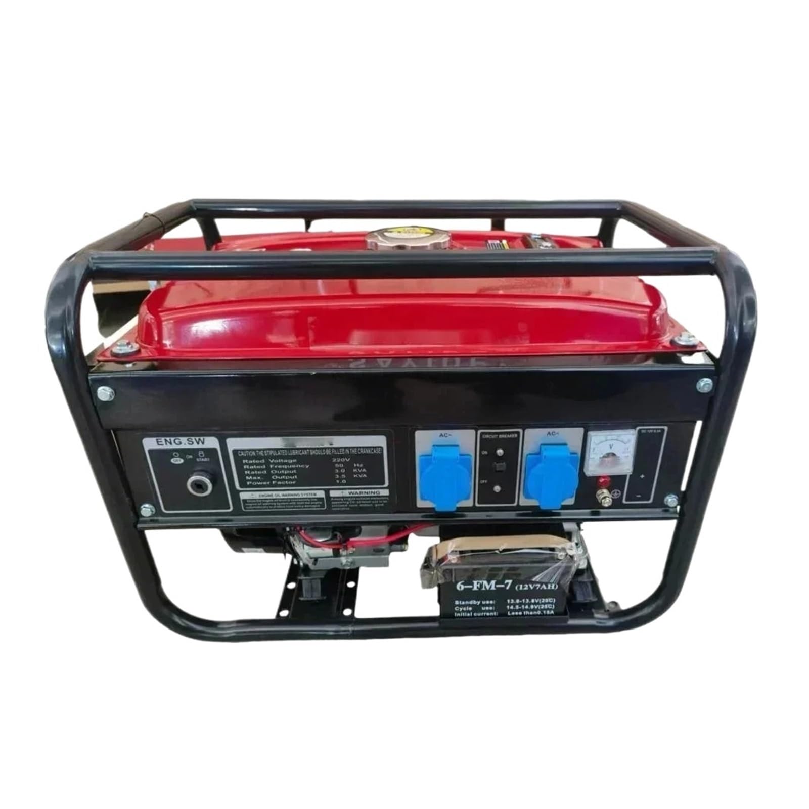 Generatore di avviamento elettrico domestico 220V 3KW 7HP for esterni | Pannello generatore a 4 tempi da campeggio doppia alimentazione senza pneumatici