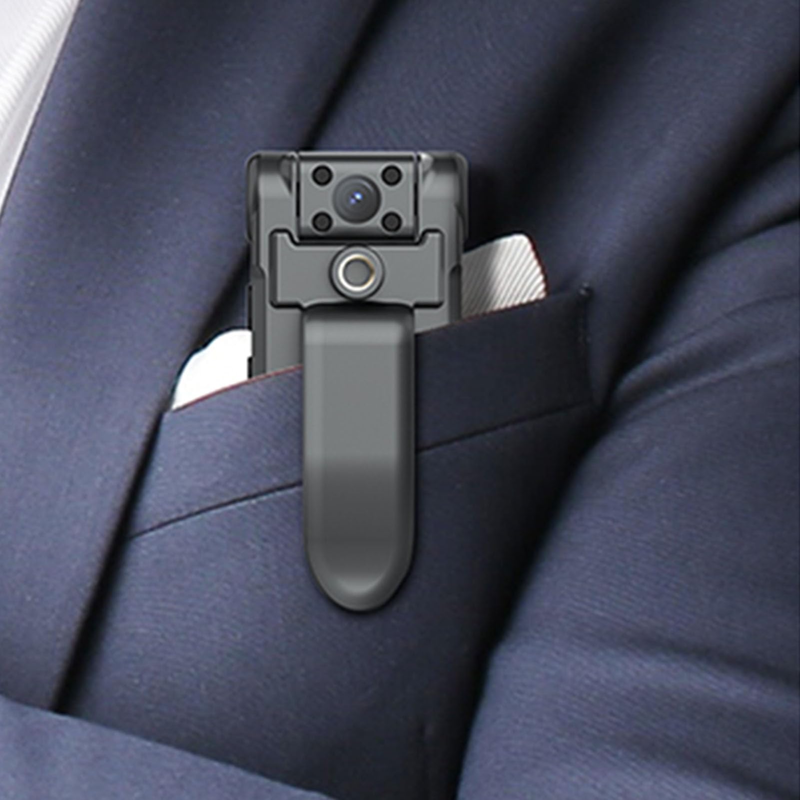 Grabadora Activada por Voz con cámara: Dispositivo de Grabación de Audio y Vídeo 1080P, Reducción de Ruido y Lente Giratoria de 180°, para Conferencias, Reuniones, Entrevistas (64G)