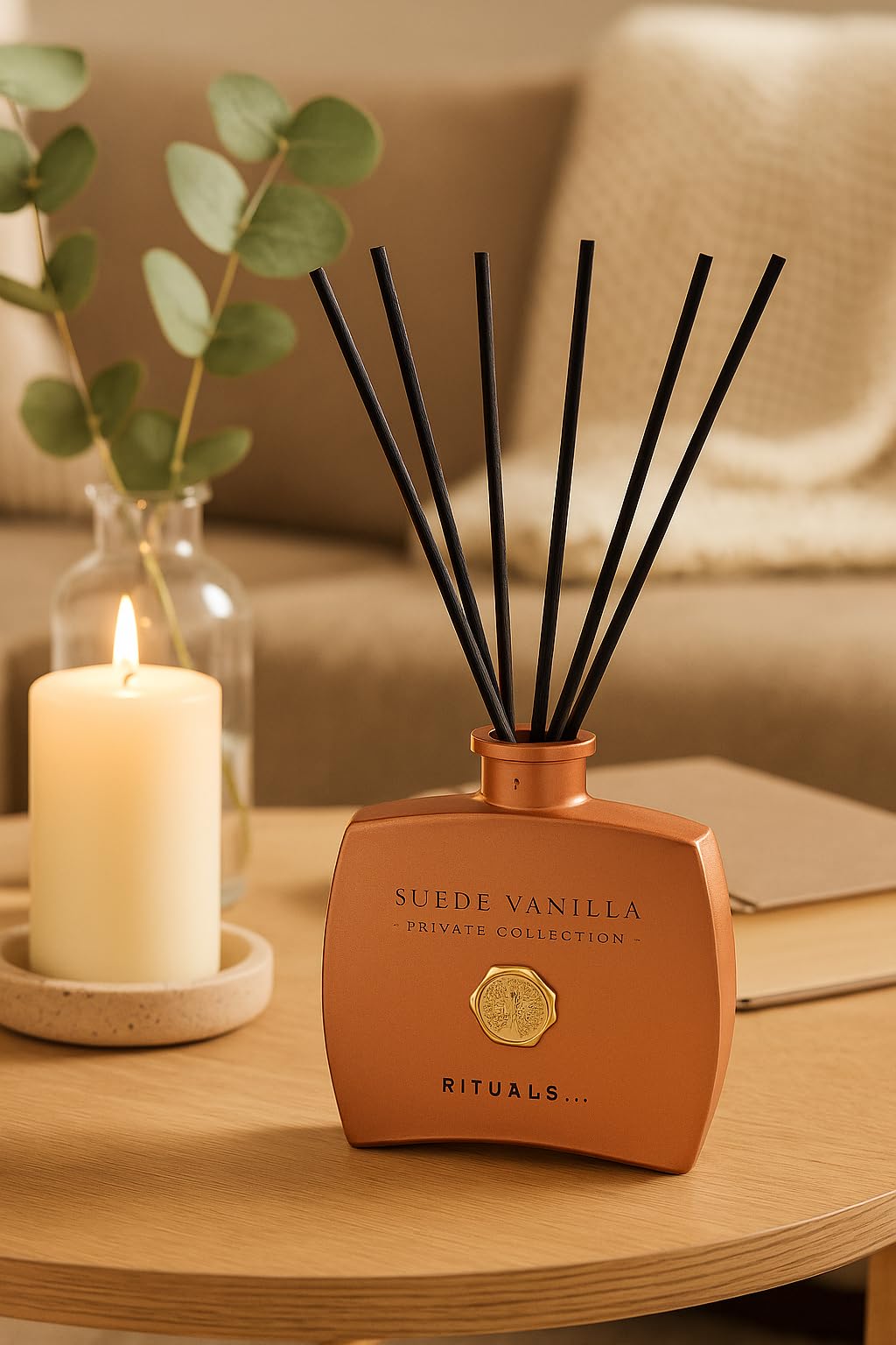 Rituals Luxuriöse Mini-Duftstäbchen aus Wildleder, Vanille, Privatsammlung, Heimdekoration, 97,6 ml