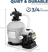 Vista 14 de XtremepowerUS Sistema de bomba de filtro de arena de alto flujo, tanque de filtro de 13", piscina sobre el suelo de 10,000 galones, bomba de piscina