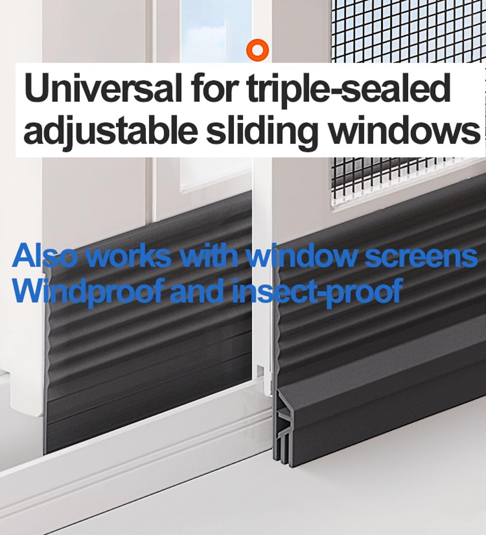 Deflector de Lluvia Flexible Autoadhesivo for Ventanas - Burlete Ventana Corredera Blanco - Barrera Agua Puerta Exterior para Ventana Corredizas y Abatibles, 2/4/8m(Negro,8m)