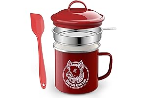 Bacon Grease Saver with Strainer - 46oz Kitchen Bacon Grease Container