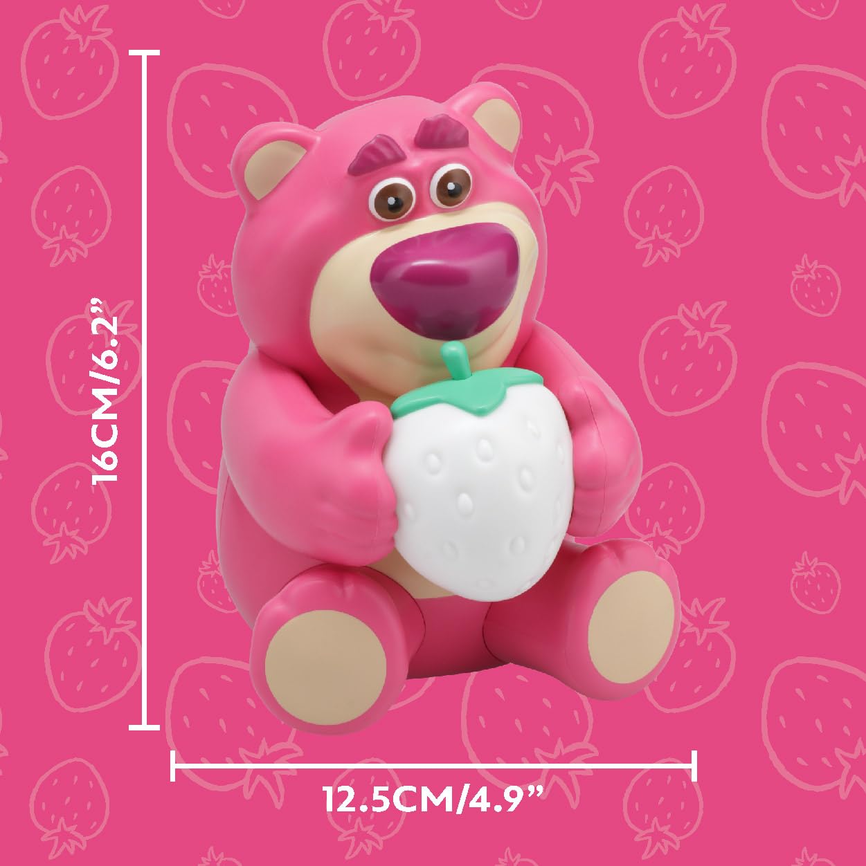 Paladone Lotso Huggin Bear GloBuddies Colour Changing Strawberry Light, Officially Licensed Disney Toy Story 3D LED Lamp - Image 3