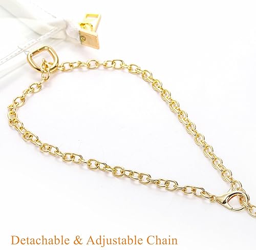 Miniatura 4 de Cididu Paquete de 2 bolsas transparentes para mujer, bolsa cruzada aprobada por estadios, bolsa de hombro transparente, lindo bolso de mano