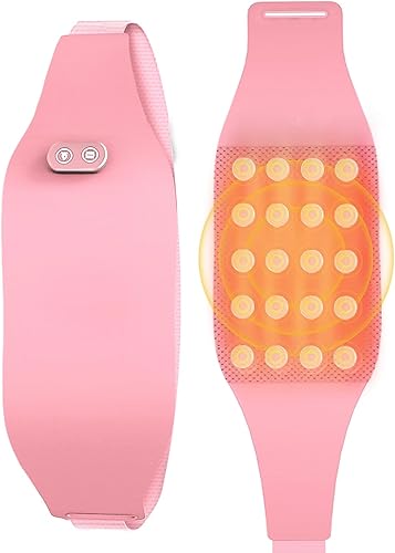 Tillsok Almohadilla térmica menstrual de jade natural, almohadilla térmica portátil para período, calambres, vientre, rodilla, almohadilla eléctrica