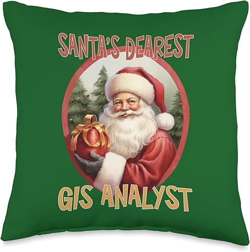 Miniatura 4 de GIS ANALYST Gifts GIS Analyst Christmas Holiday Love Xmas - Almohada de 18 x 18 pulgadas, multicolor