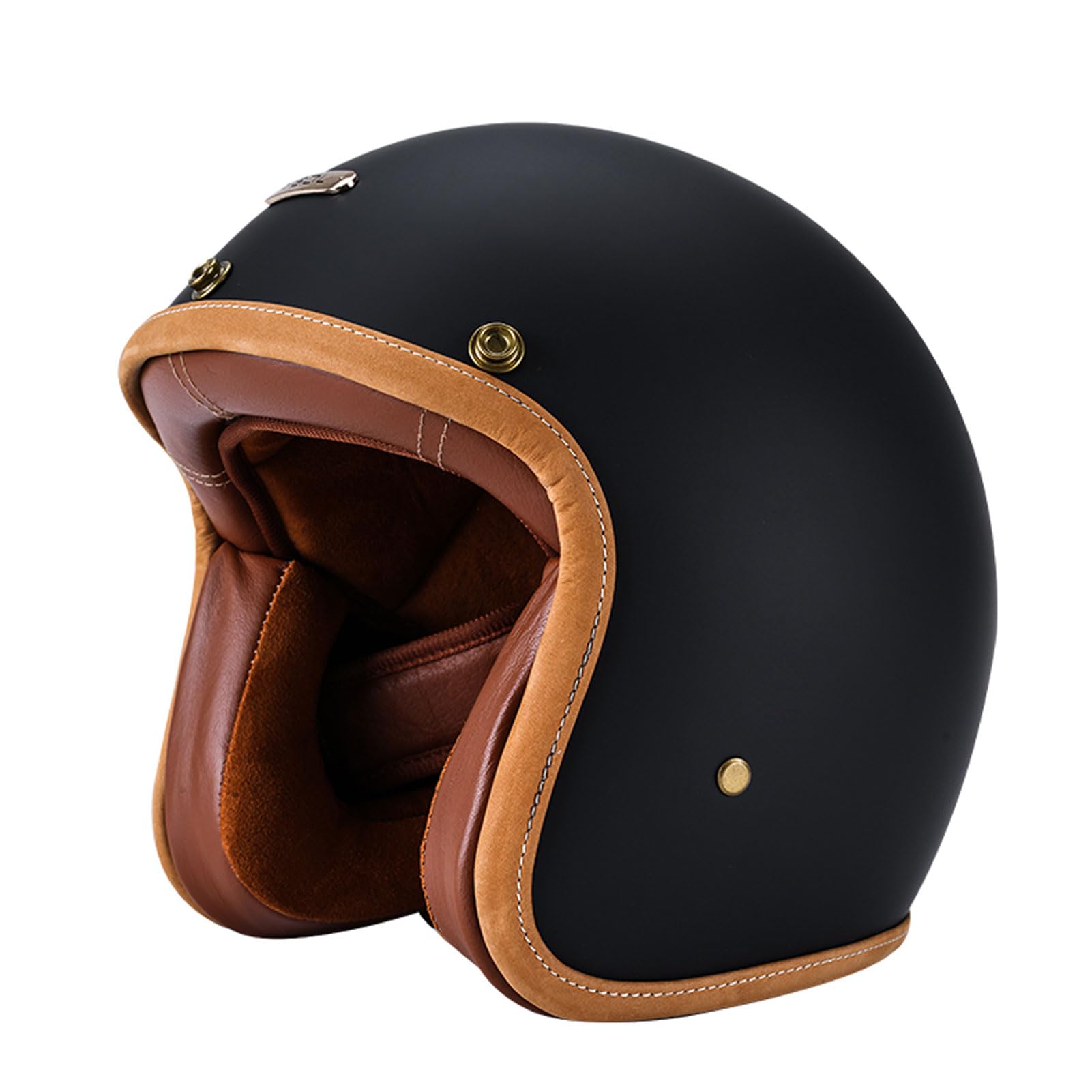 Casque jet de scooter vintage idéal pour les balades estivales en croiseur