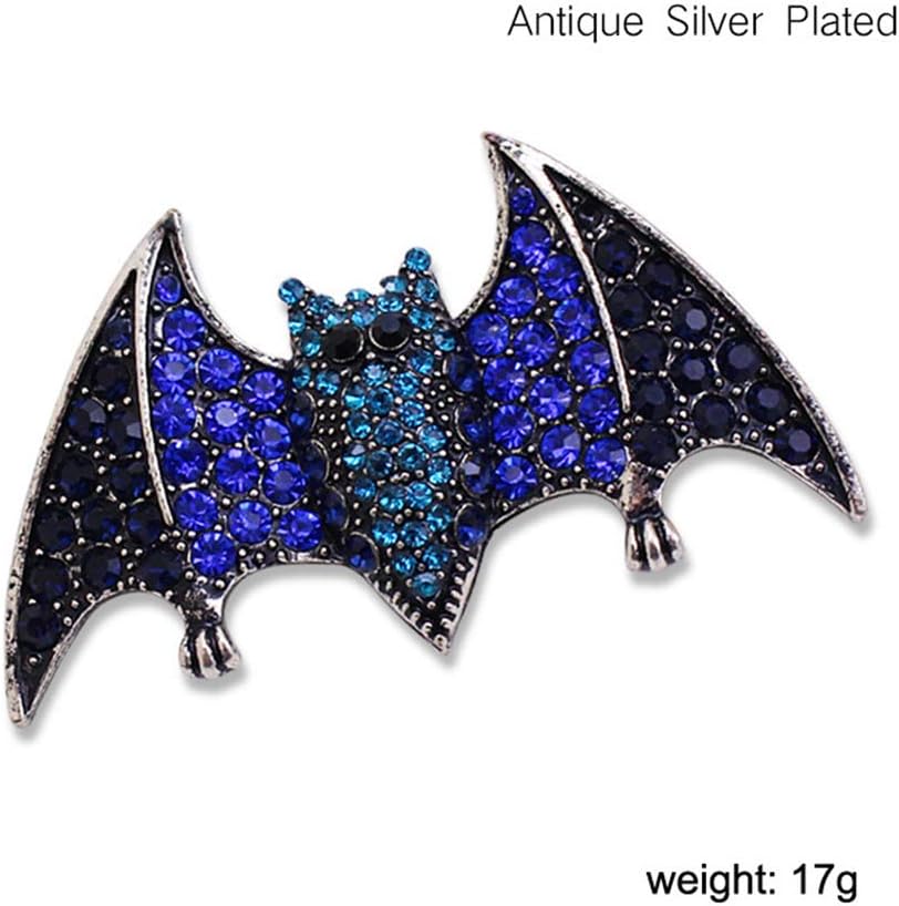 Amosfun Halloween Brooch Bat Shape Brooch Rhinestone Breastpin Demon Brooch Bat Brooch Pins Jewelry Gift Halloween Accessories for Women Girls Ladies : Clothing, Shoes & Jewelry