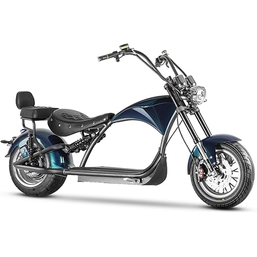eAhora M1P [2025 Upgraded] 37Mph 2000W Electric Motorcycle for Adults DOT Approved, 40Miles 60V 30ah Lithium Battery, 12in Vacuum Tires Full Suspension for Urban Commuting, Electric Moped