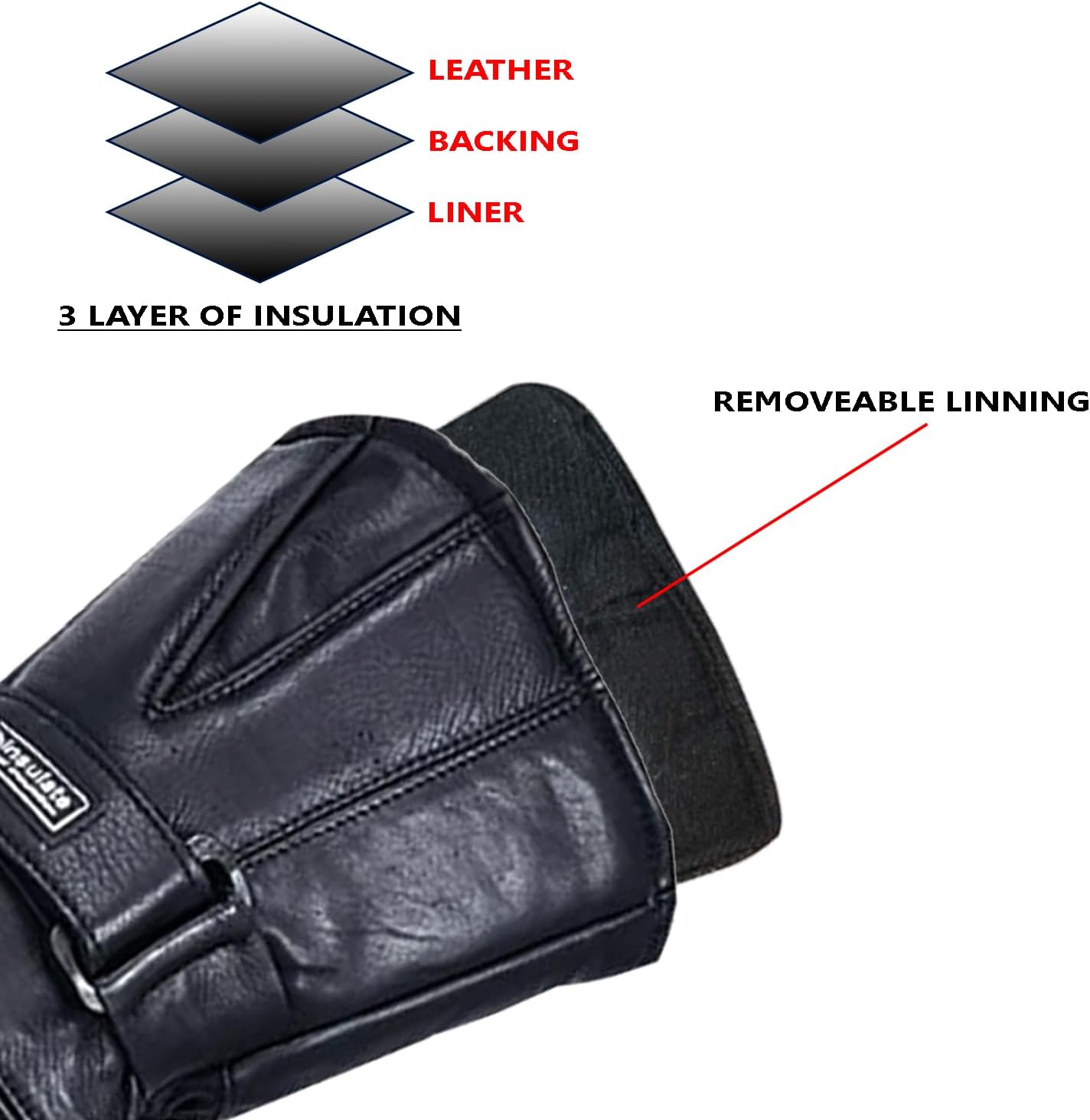 Escape Snowmobile Mittens Ultimate Warmth and Comfort for Winter with Removable Liner