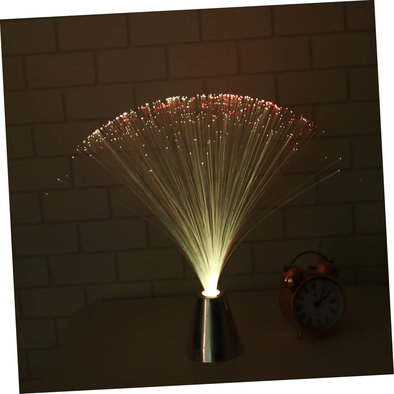 Homoyoyo 3PCS Colorful LED Fiber Optic Lamps for Romantic Atmosphere Festival Wedding Decoration Lights No Batteries Included for Table Decor