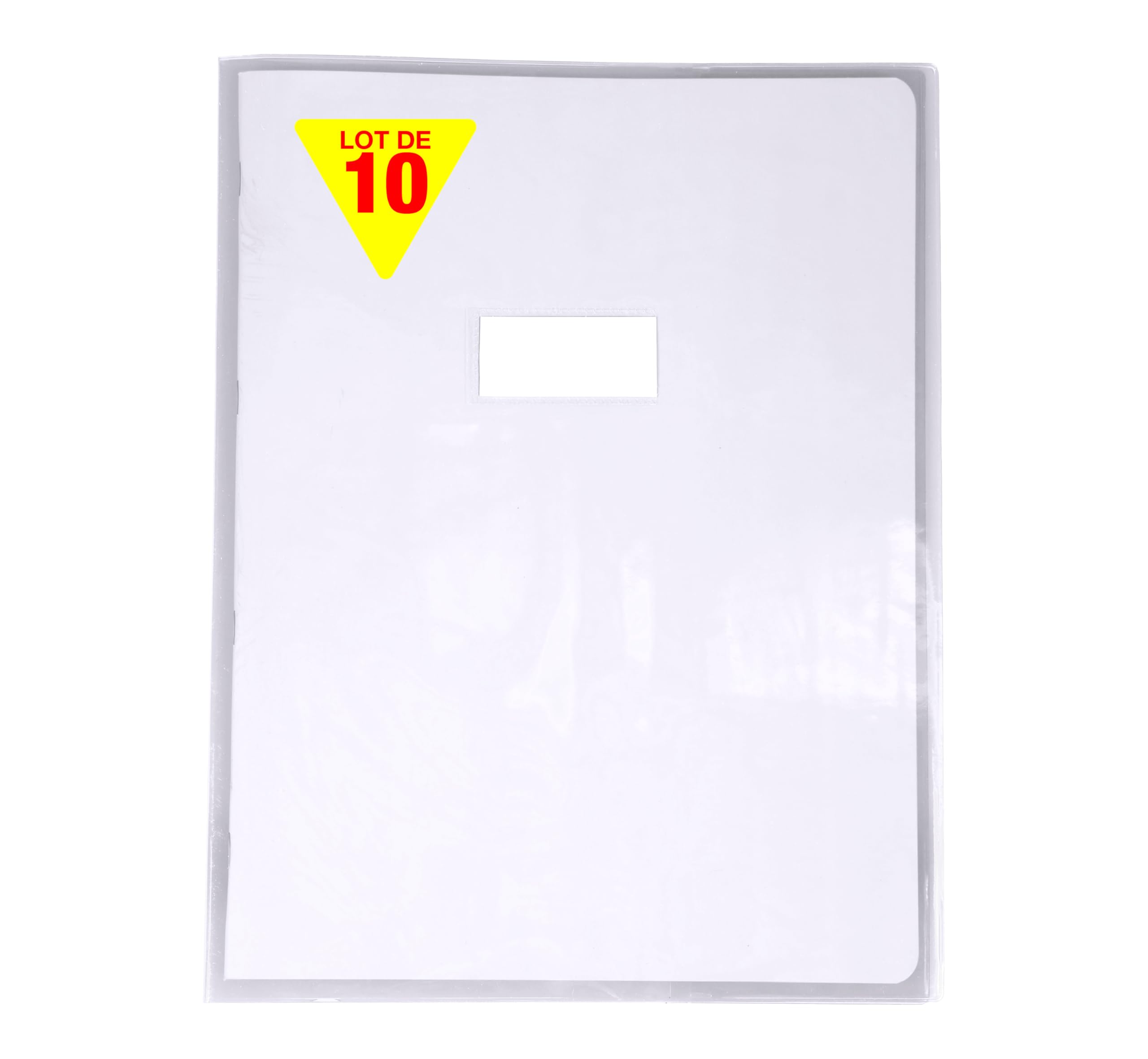 Calligraphe 73200AMZCpack - Lot 10 Protège-Cahiers Cristalux Incolores A4