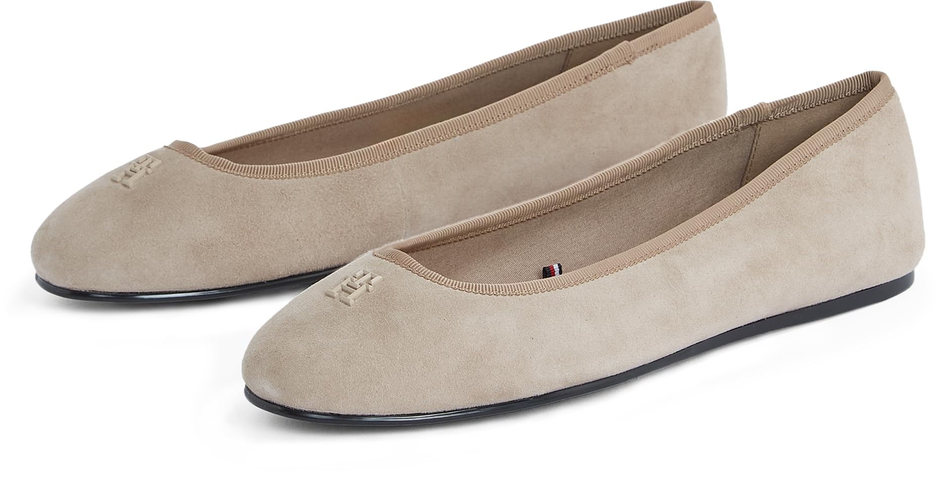 Tommy Hilfiger Donna Ballerine Flat Bow in Pelle