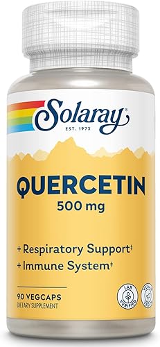 Quercetina 500mg Solaray 90 cápsulas (paquete de 2)