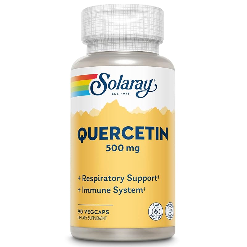 SOLARAY Quercetina 500 mg, 90 cápsulas vegetais