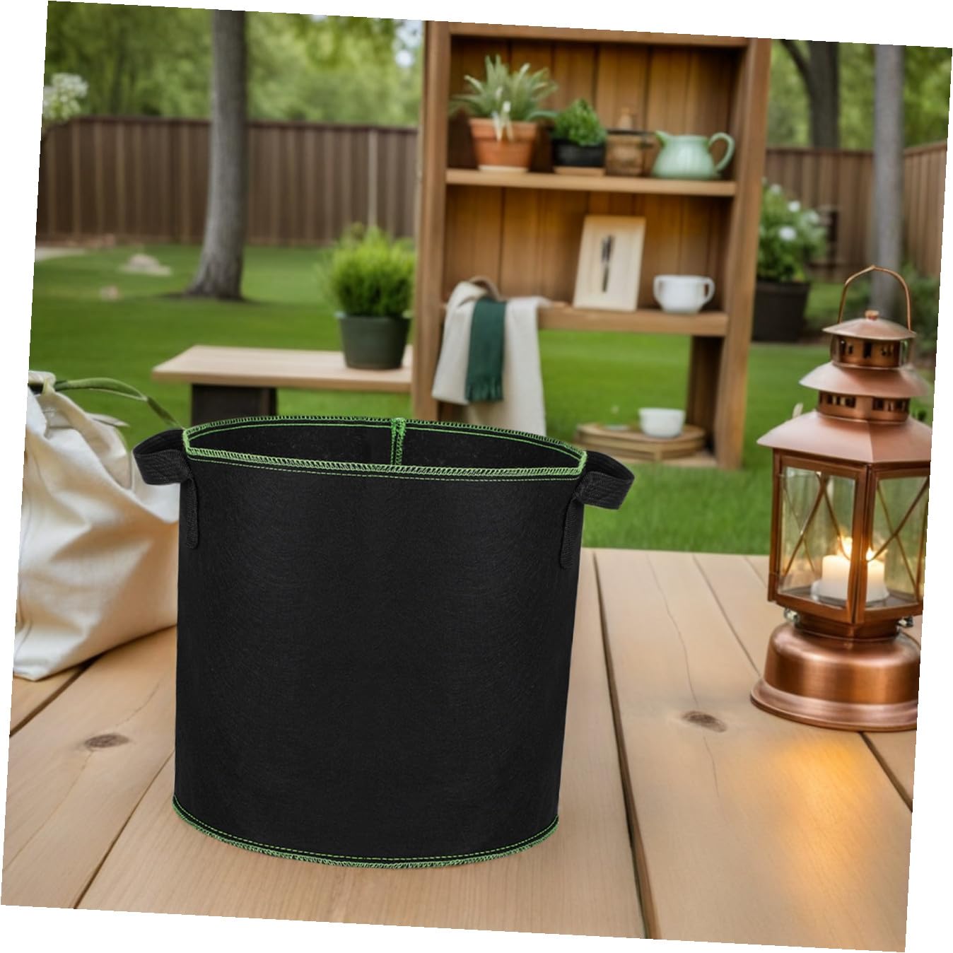 Sosoport 24piezas Bolsas De Cultivo De Tela No Tejida Contenedor para Plantas De Macetas Transpirables para Patatas y Verduras para Jardín y Huertos Interiores