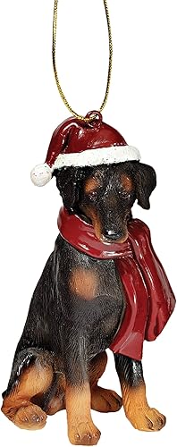 Vista 154 de Design Toscano - Figura de perro para decoración navideña.