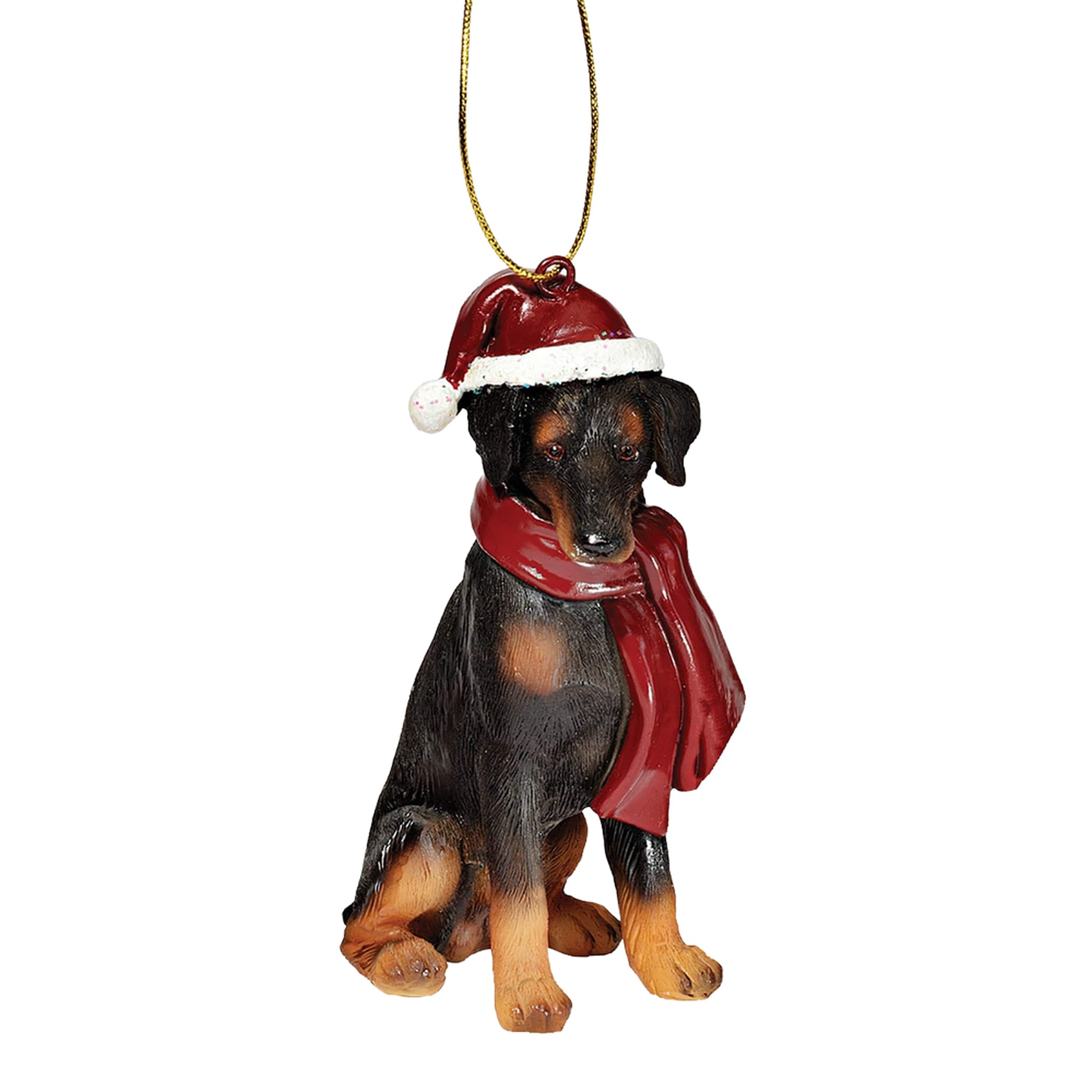 Christmas Ornaments - Xmas Doberman Pinscher Holiday Dog Ornaments - Christmas Decorations
