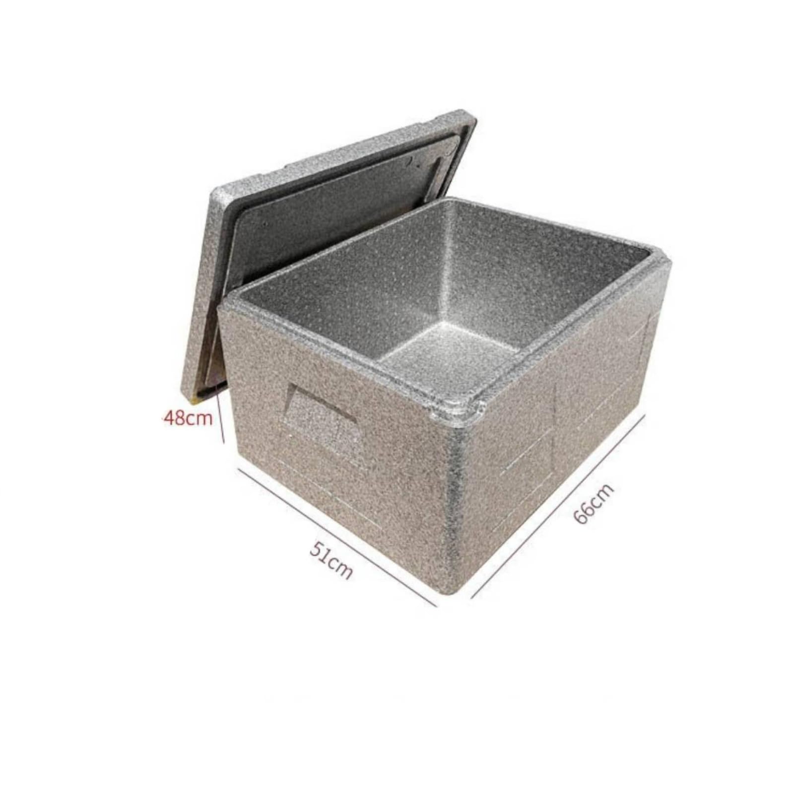 Contenedor Aislado con Tapa | Gran Capacidad, Resistente, Nevera Portátil, para actividas Al Libre, Gris, 108L