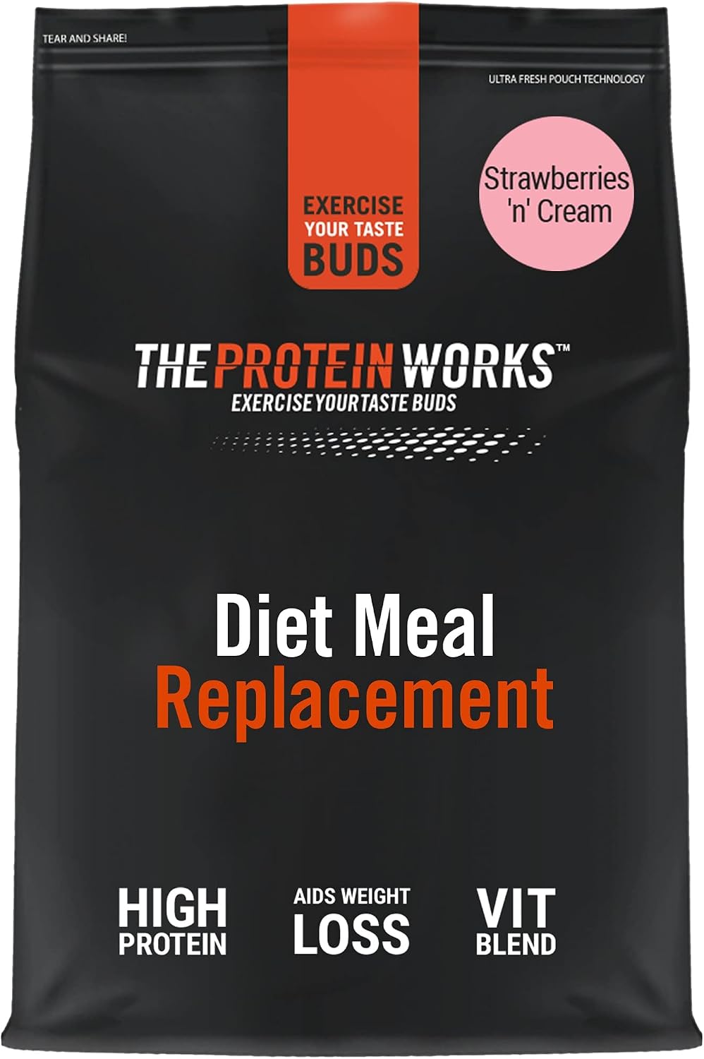 Protein Works, Strawberries 'n' Cream, 28 Meals (2kg)