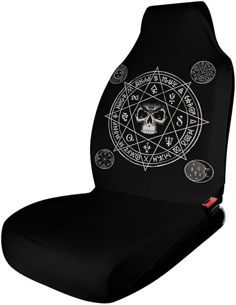 Zodiac Wheel Astrology Horoscope Circle Sun Wiccan Car Seat Covers, Car Seat Protection for Women and Girls, Suitable for Most Vehicles, Cars, Cars, Trucks, SUVs, Vans.