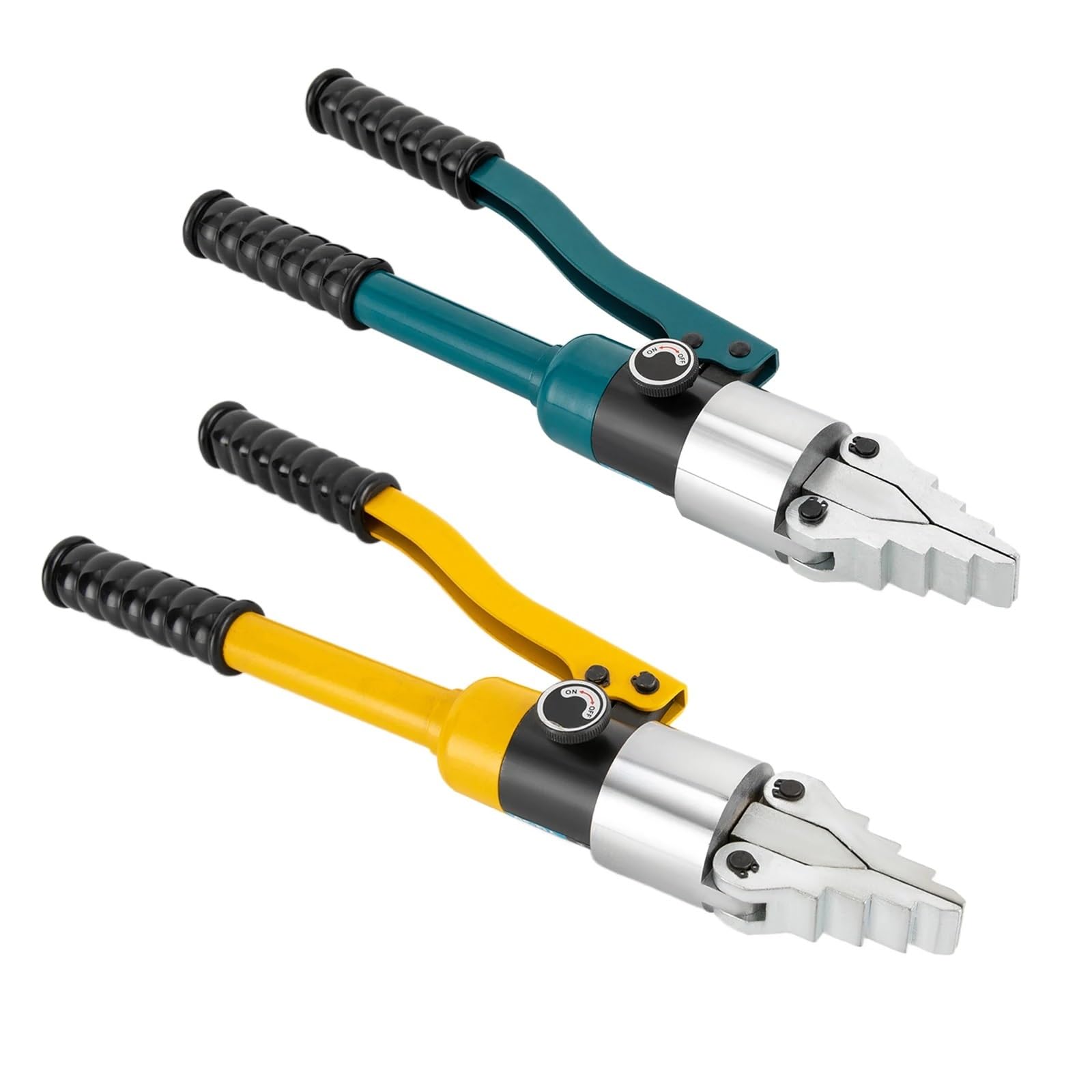 Hydrauliczne szczypce zaciskowe YQ-30 8T 30MM Przenośny Hydrauliczny Rozdzielacz Rozpierający Zestaw Ręczny Zintegrowany Narzędzi Do Rozdzielania Kołnierzy Niebieski/żółty,do miedzi i aluminium(Blue)