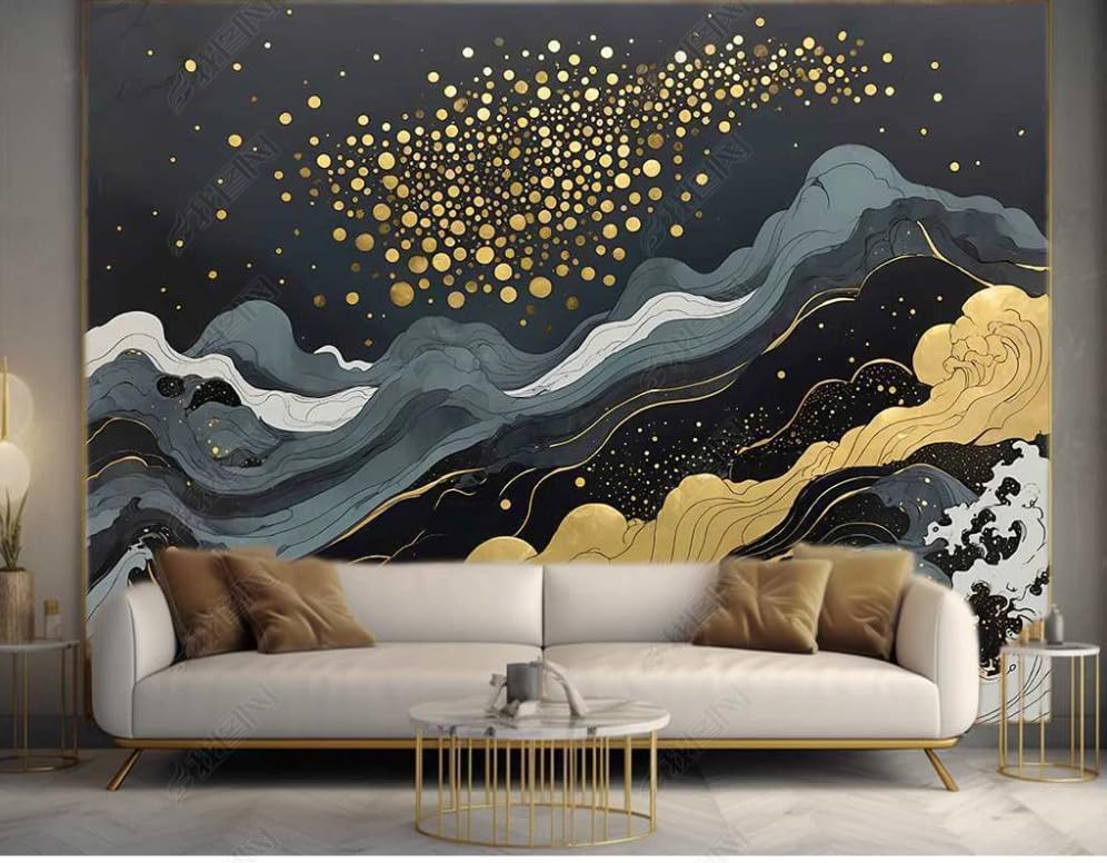 Papier peint panoramique marbre pour transformer un mur sombre en decor lumineux