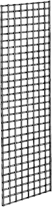 Grid Panel for Retail Display – Perfect Metal Grid for Any Retail Display, 2’ Width x 6’ Height, 3 Grids Per Carton (Black)