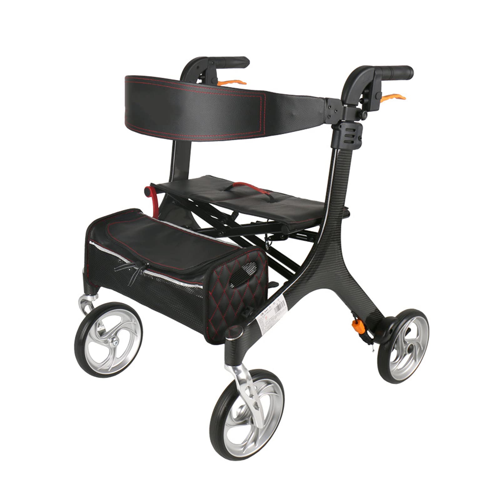 Buy Walkers For Seniors Deluxe Wheeled Rollator Folding Rollator Walker
